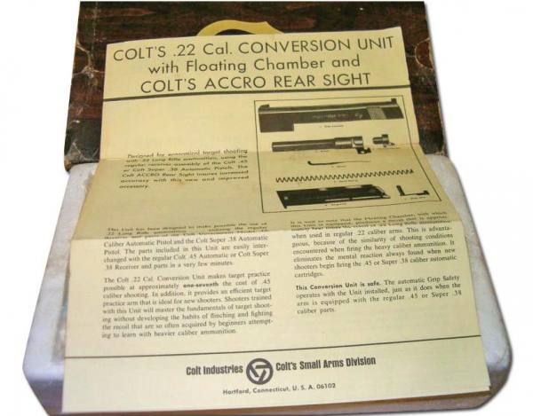 Kit di Conversion Unit COLT cal.22 lr