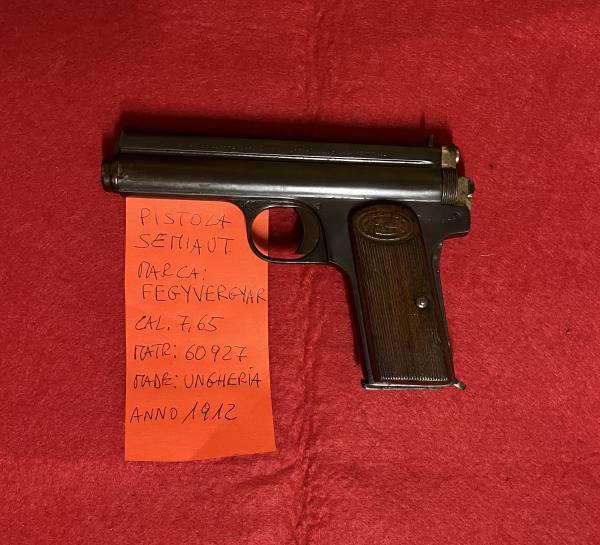 Pistola Semiautomatica Antica Frommer cal. 7,65