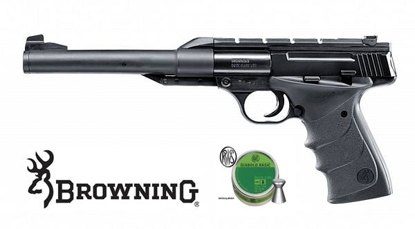 Pistola ad aria compressa Browning Buck Mark URX cal. 4,5 mm. + 500 proiettili. LIBERA VENDITA!