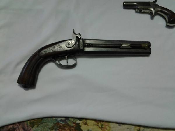 pistola avancarica e derringer anni 1800