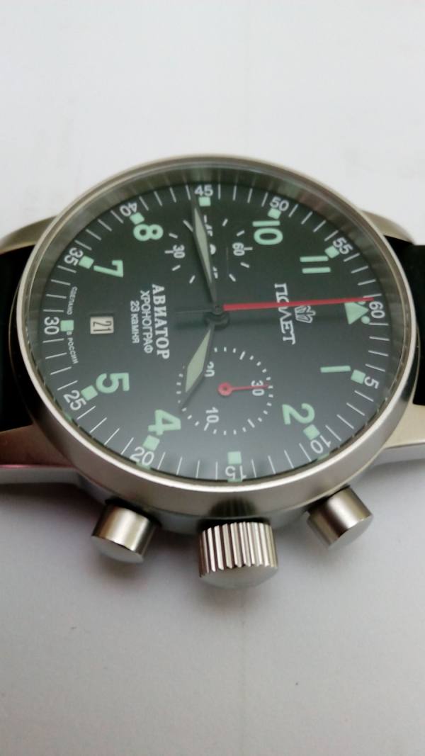 Orologio cronografo militare Poljot Aviator