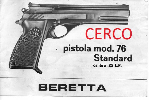 CERCO Beretta Standard mod.76 cal.22 Lr SPORTIVA