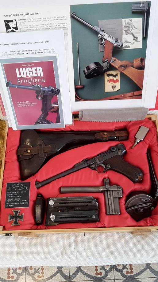 Pistola "LUGER LP08 ARTILLERY IMPERIAL ERFURT" Cal 9x21
