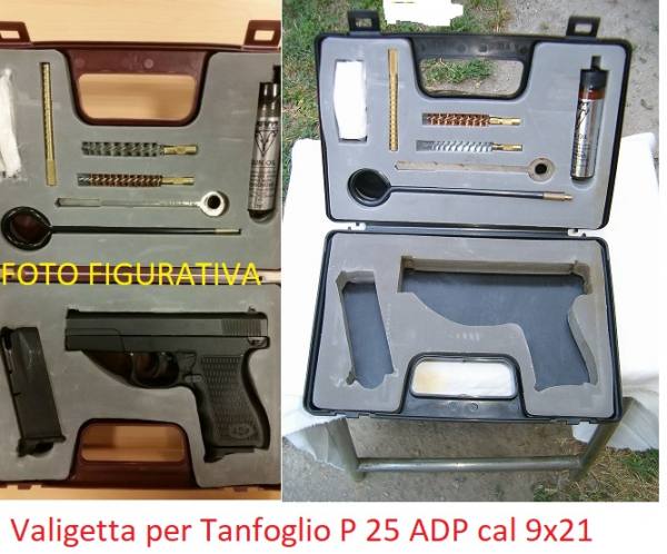 valigetta ABS per Tanfoglio P 25 ADP -9x21
