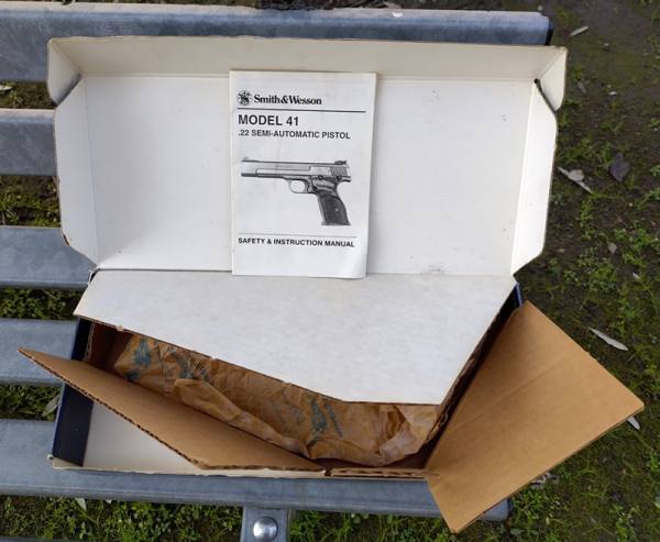 SCATOLA + Manuale Per Smith & Wesson Model 41