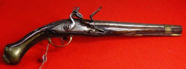 Pistola Civile a Pietra - Marca ignota - avancarica con porto d'armi